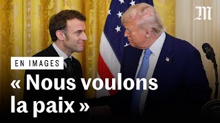 Ce qu'il faut retenir des échanges entre Emmanuel Macron et Donald Trump