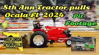 NTPA Tractor pulls Ocala Fl. 2024 Tractors, Trucks, Semi’s, Modified’s Pit Footage!