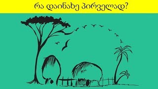 ტესტი: როგორი ადამიანი ხარ? | რა დაინახე პირველად?