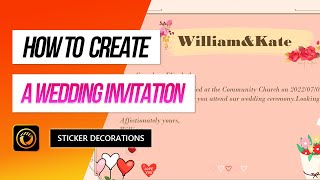 How to Create A Wedding Invitation Design (PhotoDirector Tutorial)