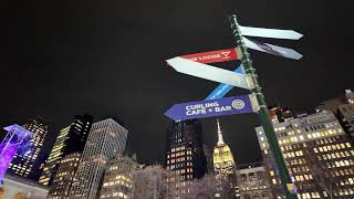 Walking through Bryant Park's Winter Village in 4K