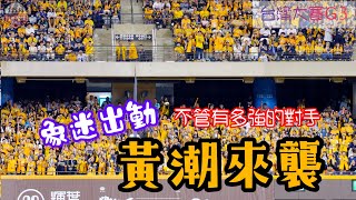 2024台灣大賽G3 不管有多強的對手象迷絕對一一擊破 震撼大巨蛋黃潮來襲嗆司曲有夠大聲啦 #台灣大賽 #中信兄弟 #黃潮來襲