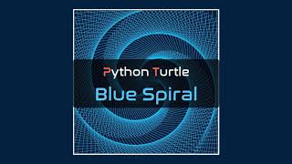 Python Turtle - Blue Spiral