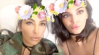 Kendall Jenner Snapchat Story ft. Hailey Baldwin, Kim Kardashian, Jaden Smith etc. 2016 Part 3