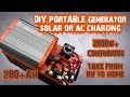 DIY LiFePO4 PORTABLE BATTERY GENERATOR | SOLAR / AC CHARGING | 280AH 2000W RV TRAVEL TRAILER OR HOME