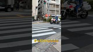 警察　白バイ隊員　優しいイケメン隊員さん！！イケメン緊急出動 #緊急車両 #緊急走行 白バイ#白バイ#shortvideo #shinjuku #警察官 #police #shorts#イケメン