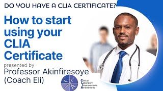 CLIA Waiver Certificate|How to Use Your CLIA Certificate| Point of Care Lab Testing