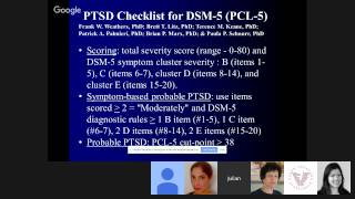 Dr. Julian Ford - Post-Traumatic Stress Disorder Assessment & Treatment Planning