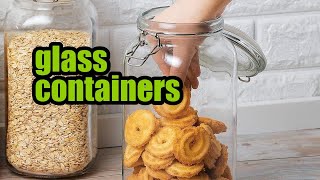 Review Vtopmart 78oz Glass Food Storage Jars with Airtight Clamp Lids