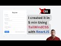 Building a Stunning Registration Page with Tailwind CSS | Step-by-Step Tutorial