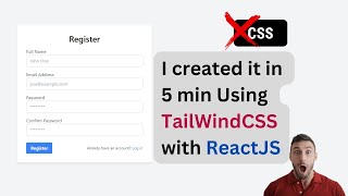 Building a Stunning Registration Page with Tailwind CSS | Step-by-Step Tutorial