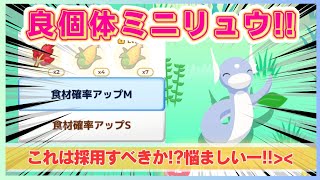 【無課金】かなり惜しい!!ミニリュウ採用検討個体ゲット！＠ラピスラズリ湖畔【ポケモンスリープ】社畜OLの無課金ゲーム実況攻略記202403