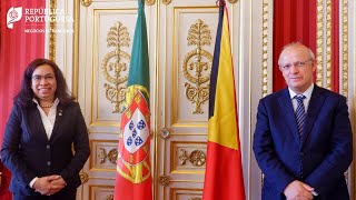 Augusto Santos Silva recebe a Ministra dos Negócios Estrangeiros e Cooperação de Timor Leste