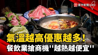 氣溫越高優惠越多！餐飲業搶熱商機''越熱越便宜''｜#寰宇新聞