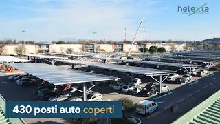 Helexia Italia -  Costruzione di pensiline fotovoltaiche in time-lapse - Auchan Avignone