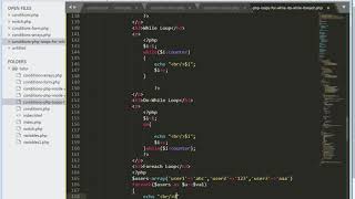 PHP-Lesson 11 PHP Loops for while do while foreach