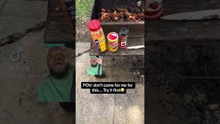 Black folks seasoning charcoal