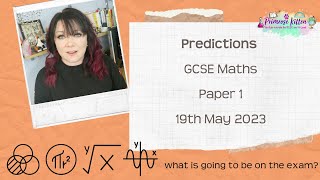 GCSE Maths Paper 1 | 2023 Exam Predictions | 19th May 2023