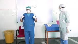 Doffing of PPE in Hindi N