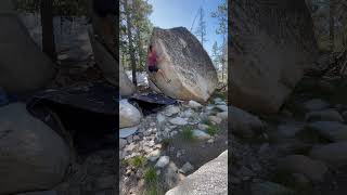 Trailside Arete (V4): Tuolumne Bouldering