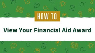 How to View Your Financial Aid Award