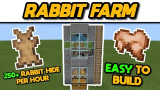 EASIEST Rabbit Farm Tutorial (Java \u0026 Bedrock) - Minecraft 1.20