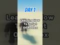 🎮 Day 1 of learning how to script in Roblox Studio! #roblox #day1