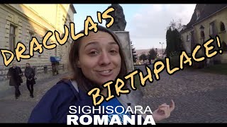 DRACULA'S BIRTHPLACE & Other Sights in Sighisoara, Romania  //  096