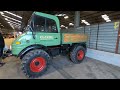 1971 mercedes benz unimog 421 2.4 litre 4 cyl diesel 4x4 dropside truck