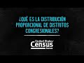 ¿Qué es la distribución proporcional de distritos congresionales?