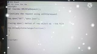 json file read in table format