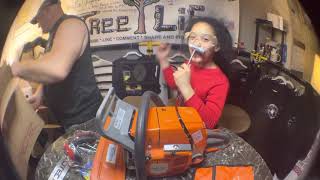 NEOTEC NS 872 CHAINSAW / ROGER / AIYANA WALDMAN REVIEW / TREE LIFE 1 LLC /584-TREE/ AMAZON $385.99