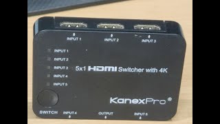 KanexPro 5x1 HDMI Switcher with 4K