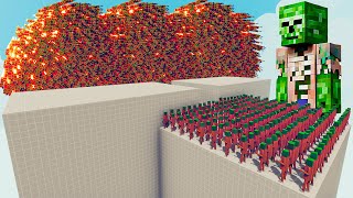 200x MINECRAFT ZOMBIE VILLAGER + 1x GIANT vs EVERY GOD - Totally Accurate Battle Simulator TABS