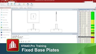 Designing Fixed Base Plates in STAAD.Pro