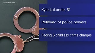 Virginia Beach police officer arrested for several child sex crimes