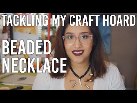 Tackling my Craft Hoard - Beaded Necklace : DIY Tackling my Craft Hoard - Beaded Necklace : DIY