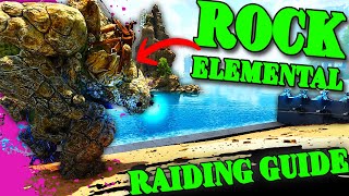 How To Raid With A ROCK ELEMENTAL in Ark Survival Ascended!!!