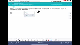 ALEKS: Interconverting molar mass and density