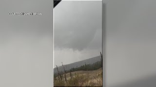 Video shows rare tornado near Valles Caldera