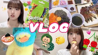 【Food Vlog】友達と新大久保で遊んで、ママのお迎えに羽田空港に行った日🏃‍♀️💨そして編集...