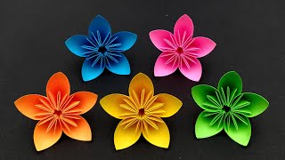 DIY Simple Kusudama Flower | Origami Paper Flower Craft | Hello world Magazine