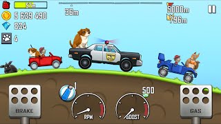 Hill Climb Racing - PETS Update! DOG, Rabbit, Squirrel on the Car - Android GamePlay