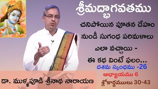 26-Bhagavatamu పూతనకి మోక్షం-శ్రీమద్భాగవతము దశమస్కంధము-6 Dr. Mullapudi Srinath Narayana