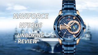 UNBOXING REVIEW丨NAVIFORCE Watch Military Style Men's Watch NF9206 Cool Japanese Quartz Multifunction