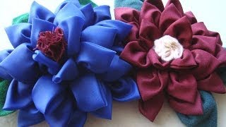 AWESOME MULTI-PETAL FLOWER, fabric flower tutorial, beautiful silky flower