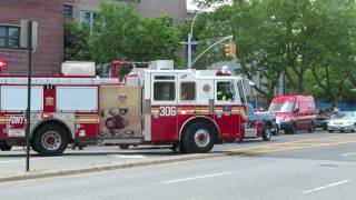 Fdny TL162 and E 306 Responding in Queens