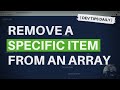 DevTips Daily: How to remove a specific item from an array in JavaScript