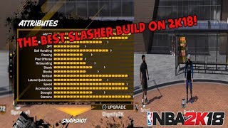 NBA 2K18 TIPS: HOW TO CREATE THE BEST SLASHER ON 2K18! | INSANE CONTACT DUNKS AND GREEN LIGHT FADES!