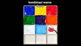 kombinasi warna dasar - របៀបលាយពណ៌ថ្នាំ #funnyshorts #reel #shortvideo